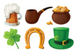 Vector: Set of St. Patrick's Day icons. Isolated on white background. Set of St. Patrick's Day icons. Isolated on white background.