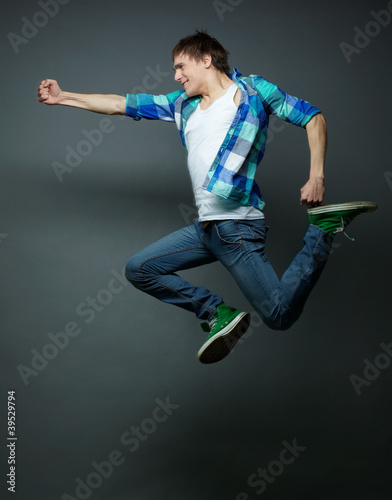 Photo: Punching in midair Punching in midair