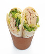Wrap poulet salade