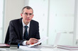 Lawyer on his workplace