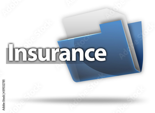 Illustration: 3D Style Folder Icon "Insurance" 3D Style Folder Icon "Insurance"