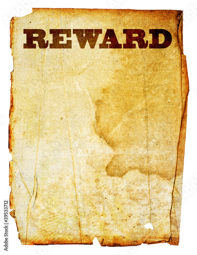 Blank Reward Poster