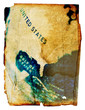 Foto: united states grunge map united states grunge map