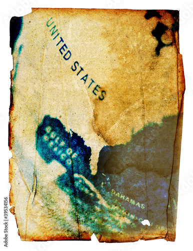Photo: united states grunge map united states grunge map