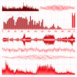 Sound waves set. Music background. EPS 8 Sound waves set. Music background. EPS 8