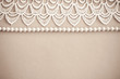 Lace and pearls vintage background