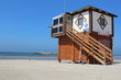 The lifeguard booth at the beach