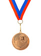 Sports Medal. Photos isolated on white background