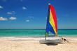 catamarran on the beach