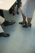 Feet of businesspeople