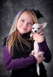 Girl with dog