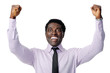 celebrating businessman