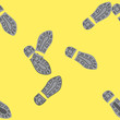 Human footprints