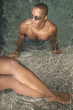 Couple in swimming pool