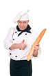 Photo: chef with baguette chef with baguette