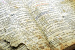 Very old open bible