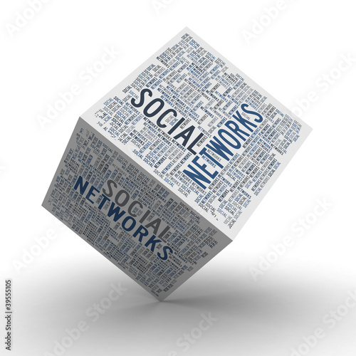 Photo: Social Networks Cube / Soziale Netzwerke Würfel Social Networks Cube / Soziale Netzwerke Würfel