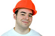 Construction Worker with Clipping Path