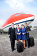 Airplane cabin crew