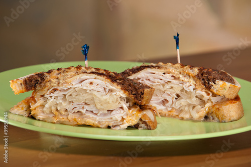 Photo: Turkey Reuben Sandwich Rye Turkey Reuben Sandwich Rye
