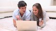 Couple doing their shopping online