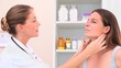 Nurse examining a patient
