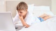 Video: Boy using a laptop Boy using a laptop