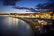 Nice at night, France.