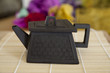 Hexagonal ceramic teapot
