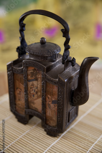 Photo: Antique Asian brass teapot Antique Asian brass teapot
