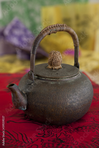 Photo: Antique Asian brass teapot Antique Asian brass teapot