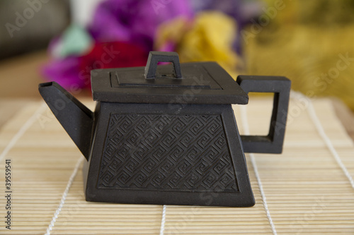 Photo: Hexagonal ceramic teapot Hexagonal ceramic teapot