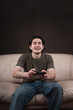 portrait of a happy gamer