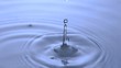 Raindrops falling in slow motion