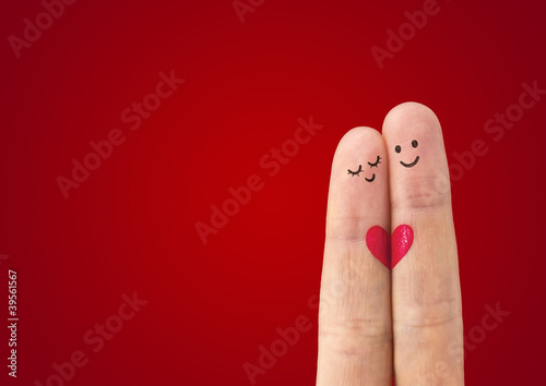 Photo: А happy couple in love А happy couple in love