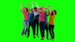 Video: Friends jumping together in slow motion Friends jumping together in slow motion