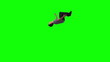 Young man in slow motion performing a back-flip