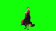 Flamenco dancer in slow motion