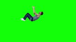 Video: Man in slow motion performing a back-flip Man in slow motion performing a back-flip