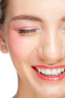 Photo: Closeup of beautiful woman laughing Closeup of beautiful woman laughing
