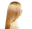 Girl with beautiful straight hair isolated on white Girl with beautiful straight hair isolated on white