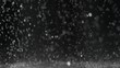 Water raining in super slow motion