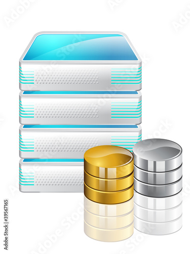 Vektor: server and data server and data