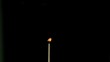 Matchstick burning in super slow motion
