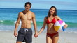 Video: Smiling couple standing upright Smiling couple standing upright