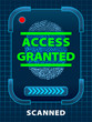 Finger-print scanning. Access Granted.