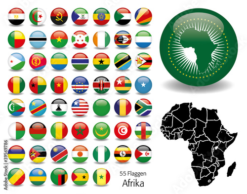 Vektor: Afrika Flaggen Fahnen Set Buttons Icons Sprachen 5 Afrika Flaggen Fahnen Set Buttons Icons Sprachen 5