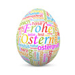Osterei, Frohe Ostern, Text, TagCloud, Wörter, SEO, SEM, Ei, Web