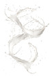 Milk splash isolated on white background
