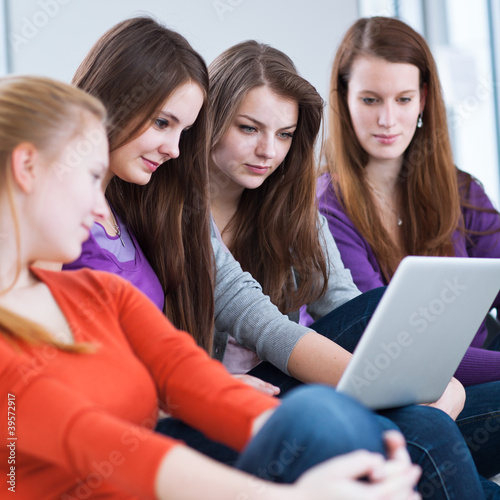 the best laptops for college students 2012
 on Four female college students using a laptop computer from lightpoet ...